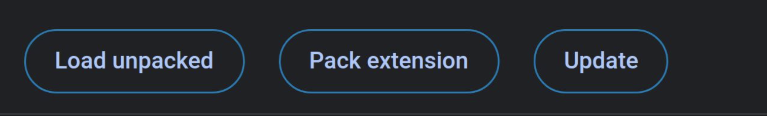 Load unpacked button